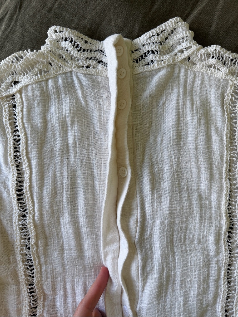 Zara cotton lace crochet top and skirt - Picture 2 of 9